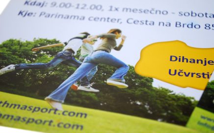 Oblikovanje plakata Dihalnica - delavnica zdravega dihanja