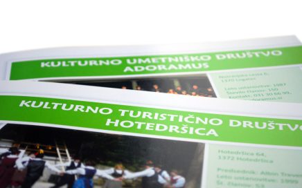 Oblikovanje publikacije Kulturna društva občine Logatec