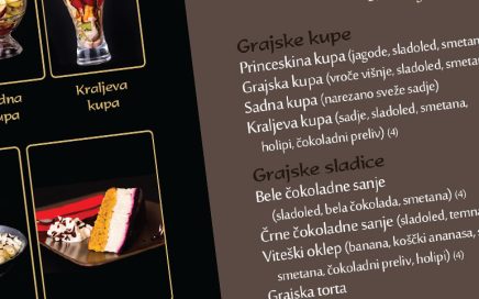 Grafično oblikovanje cenika za bar