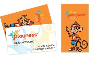 Oblikovanje playness vizitke