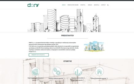 Izdelava in oblikovanje spletne strani DONF.si