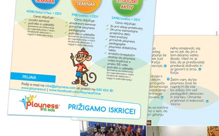Playness letak 2017: grafično oblikovanje letaka