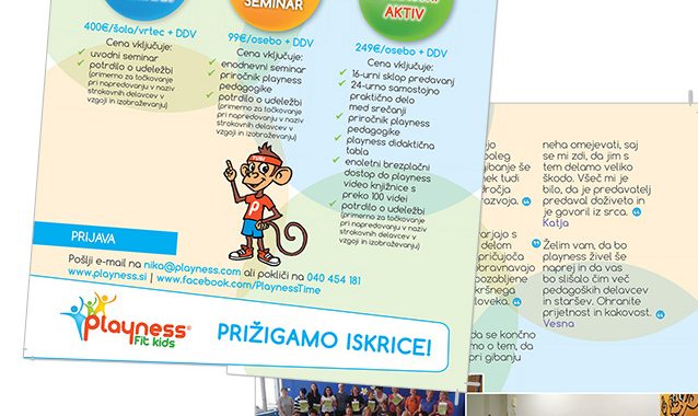 Playness letak 2017: grafično oblikovanje letaka