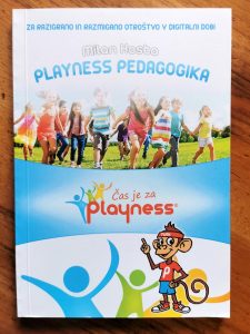 Oblikovanje naslovnice knjige Playness pedagogika